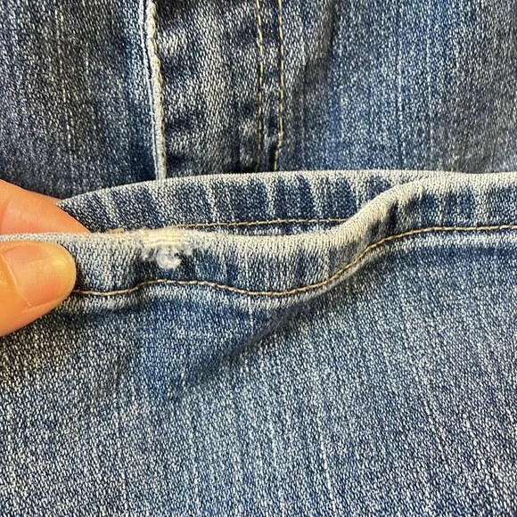 Classic Y2K Women's Low Rise Slim Flare Jeans 98% Cotton Denim 32 x 31 - Picture 16 of 16